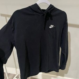 black thin nike hoodie